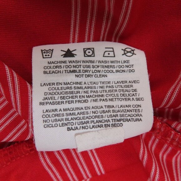 Nike Golf Mens Large Dri Fit  Tour Performance Red White Stripe Polo Shirt Top - Picture 8 of 9